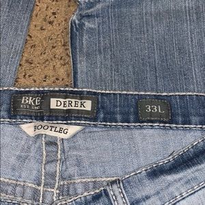 MENS BKE Jeans Derek size 33L. Bootcut.